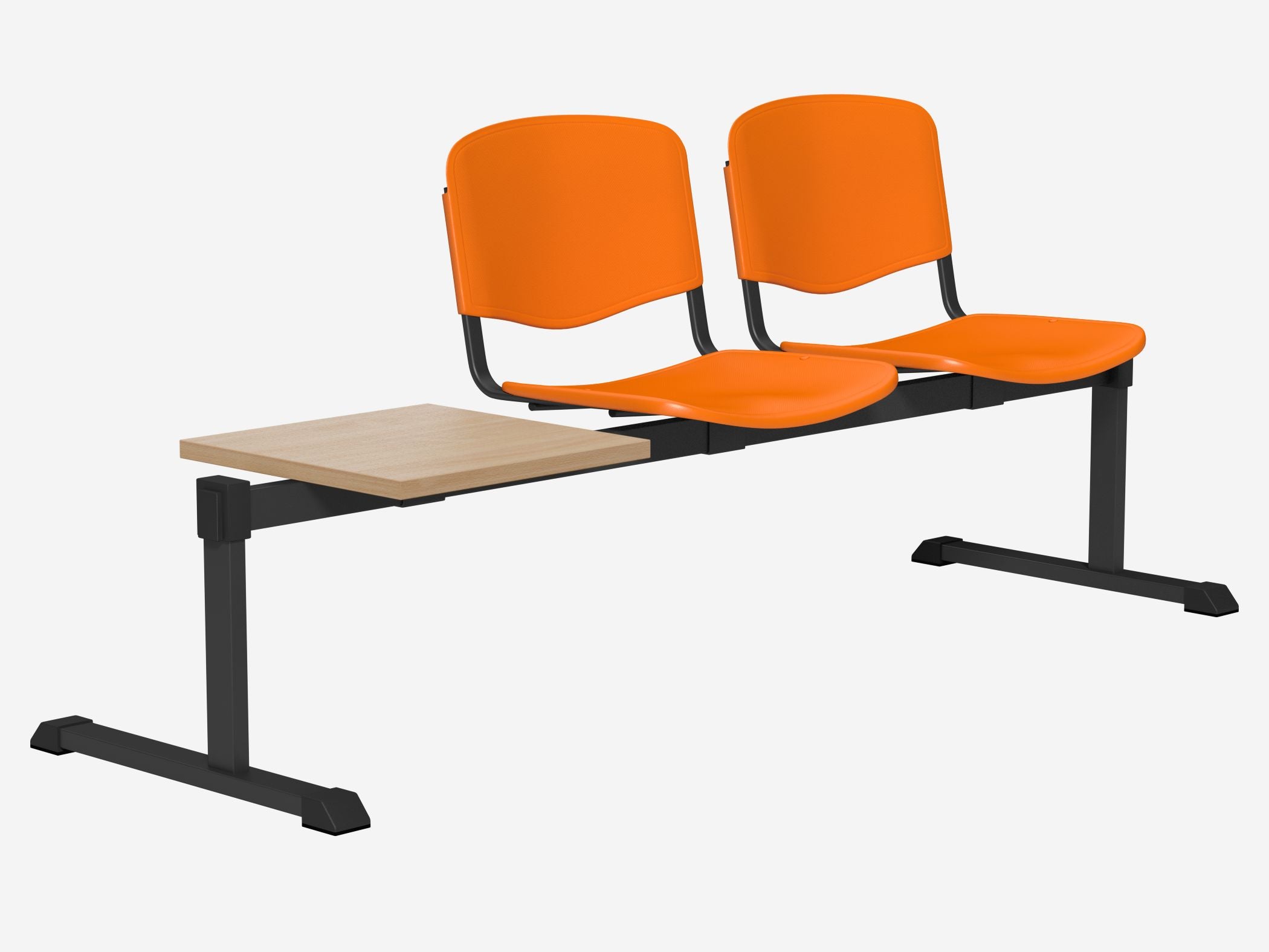OI Series Bench with Table, Plastic