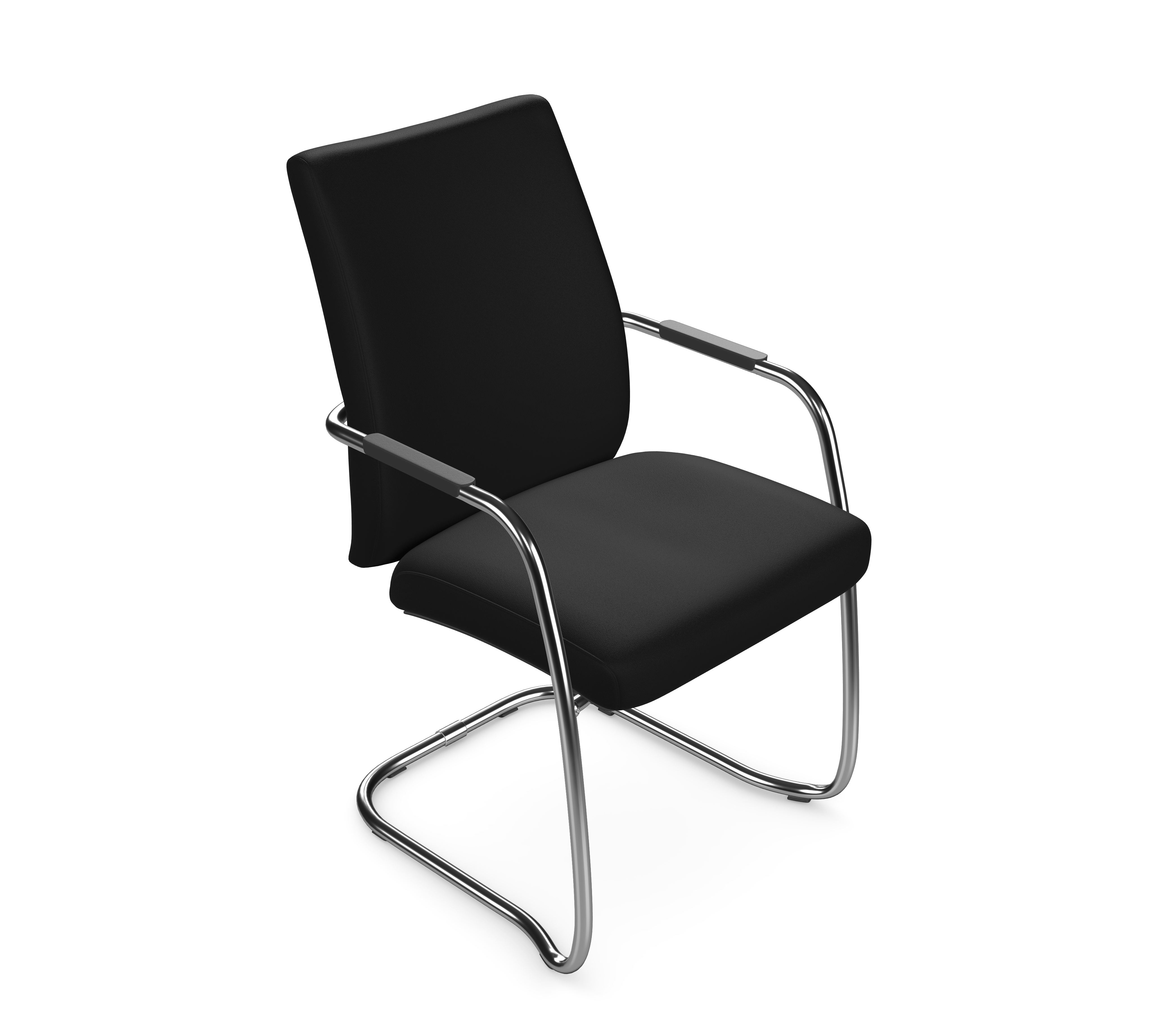 OQ Series High Backrest Stacking Chair, Chrome Frame