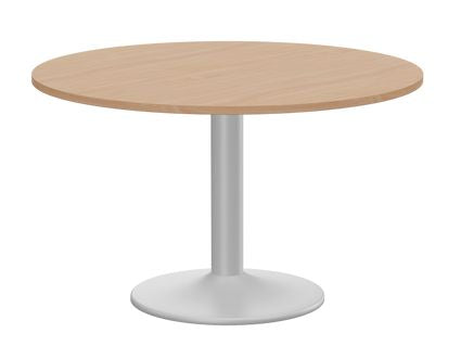 Kito Round Meeting Table, Single Cylinder Leg Base