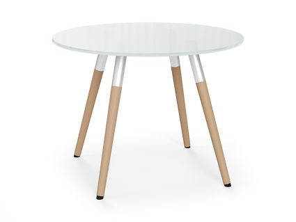 Multipurpose Tables Round Table, Wooden Legs - Model SW40