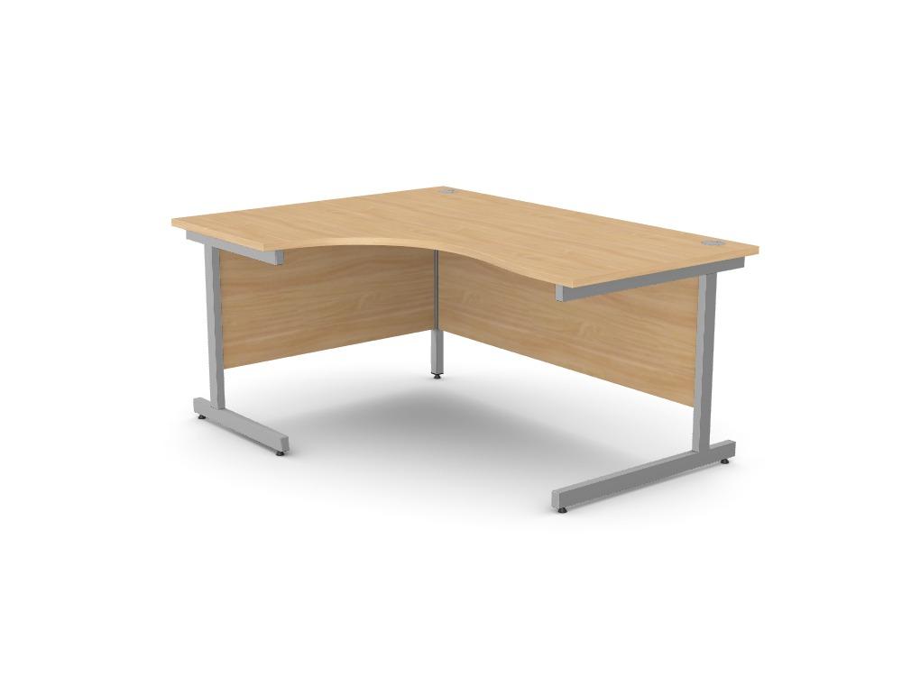 Ashford Metal Leg Crescent Desk