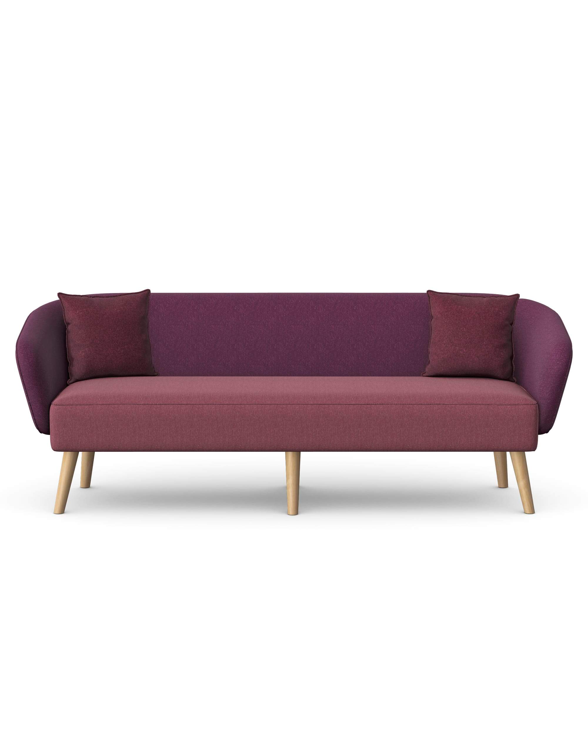 ASPECT - Three Seat Sofa, Wooden Legs