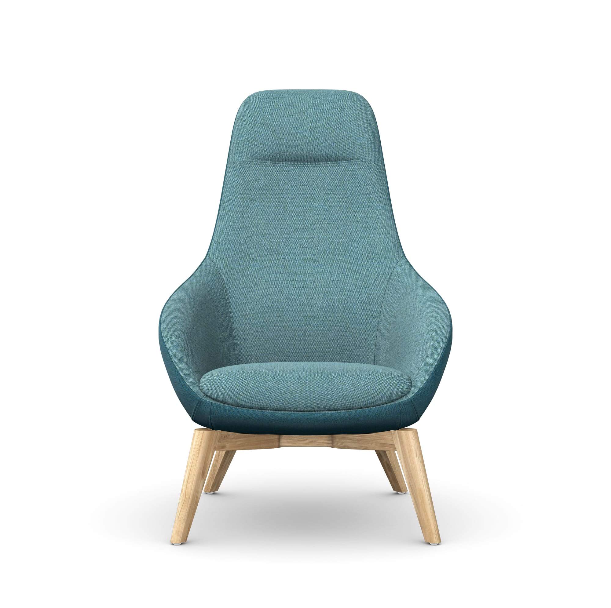 ARIA - Lounge Chair, 4 Wooden Legs