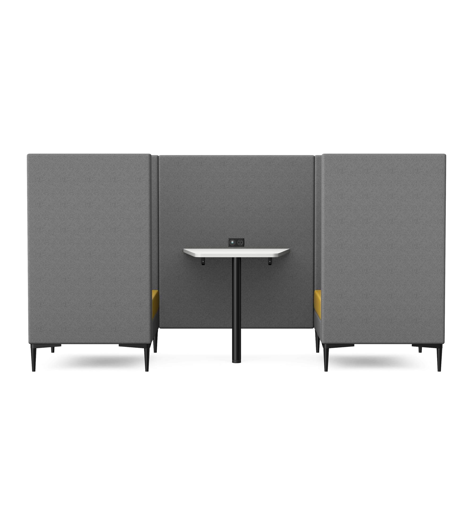 ELEMENT - Two Seat Highback Booth with Table