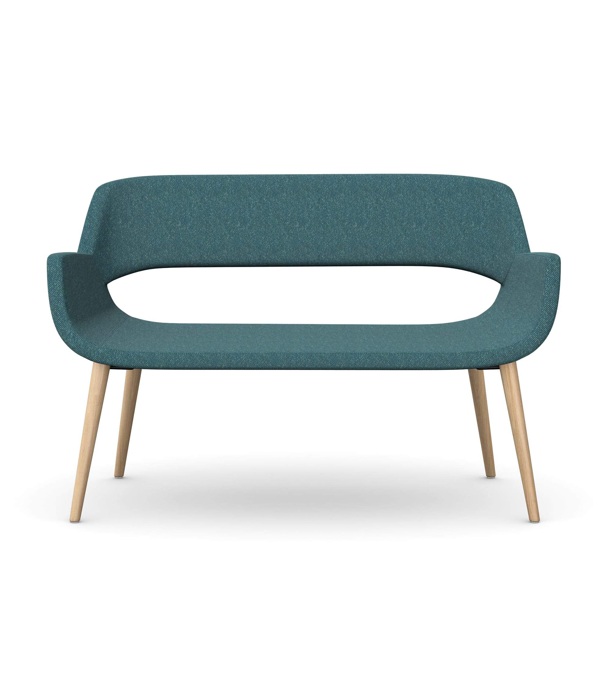 FIELDER - Two Seat Sofa, 4 Wooden Legs
