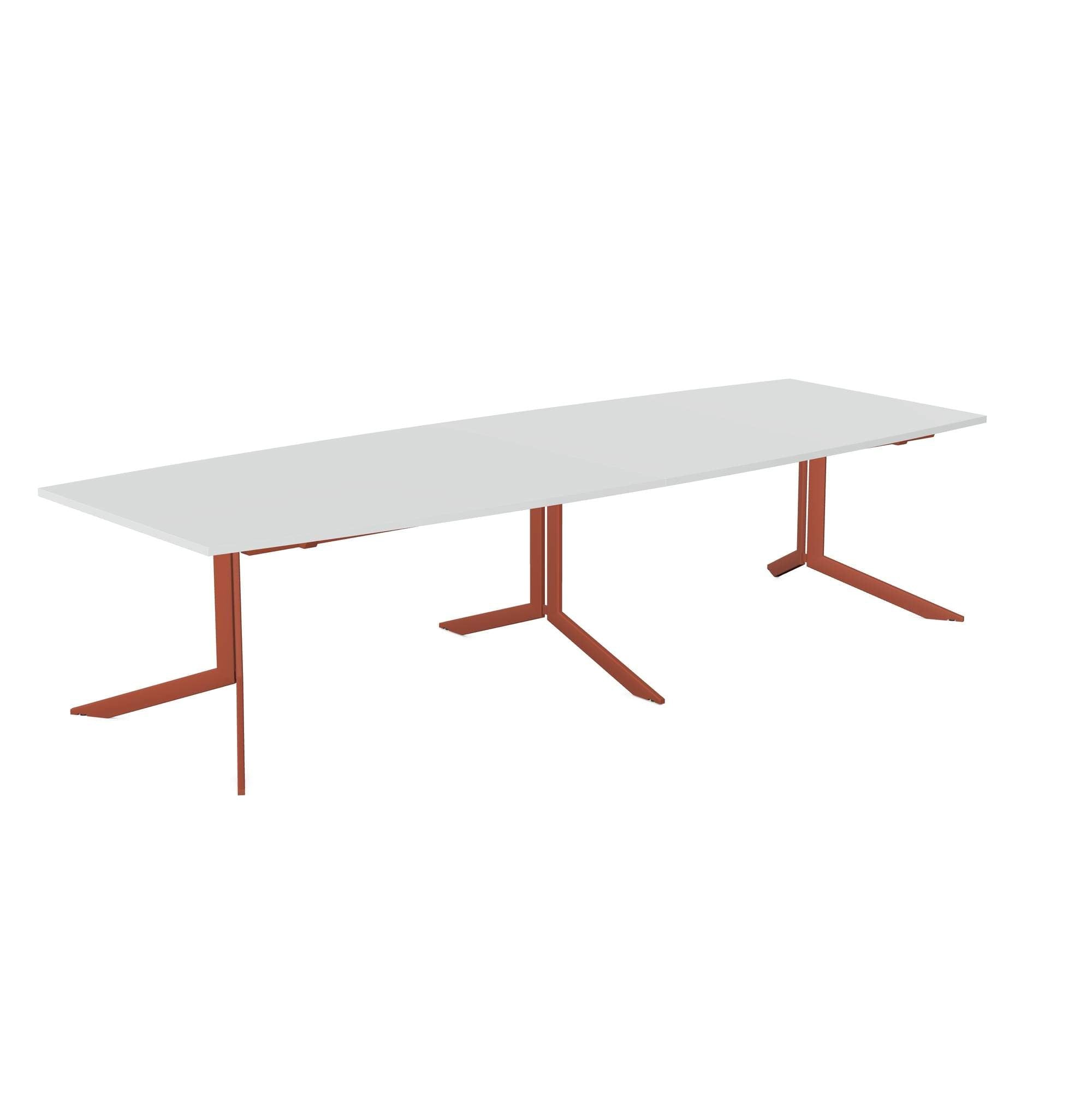 Axy-Line - Conference Table Long, Barrel-shaped Tops, Leg-X