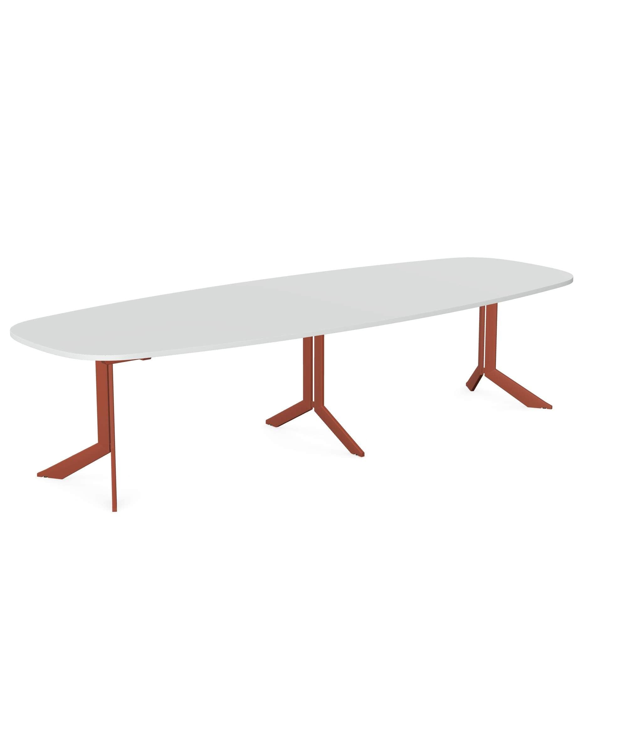 Axy-Line - Conference Table Long, Oval Tops, Leg-X