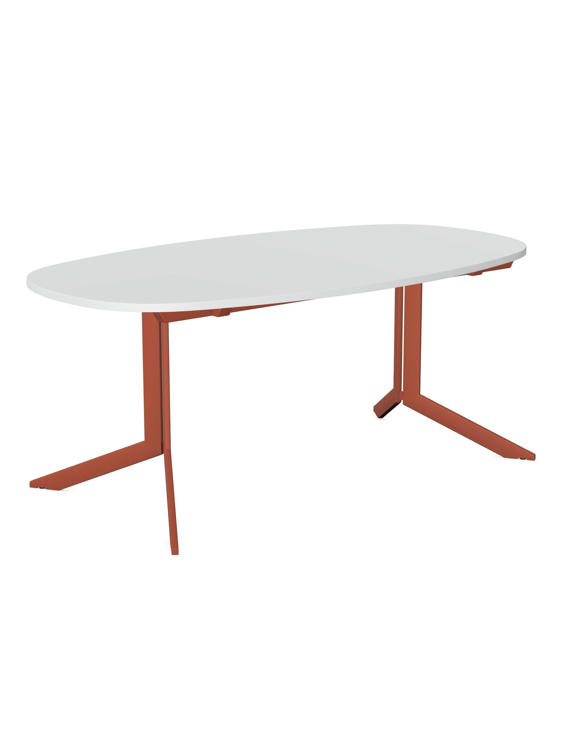 Axy-Line - Conference Table, Oval Tops, Leg-X