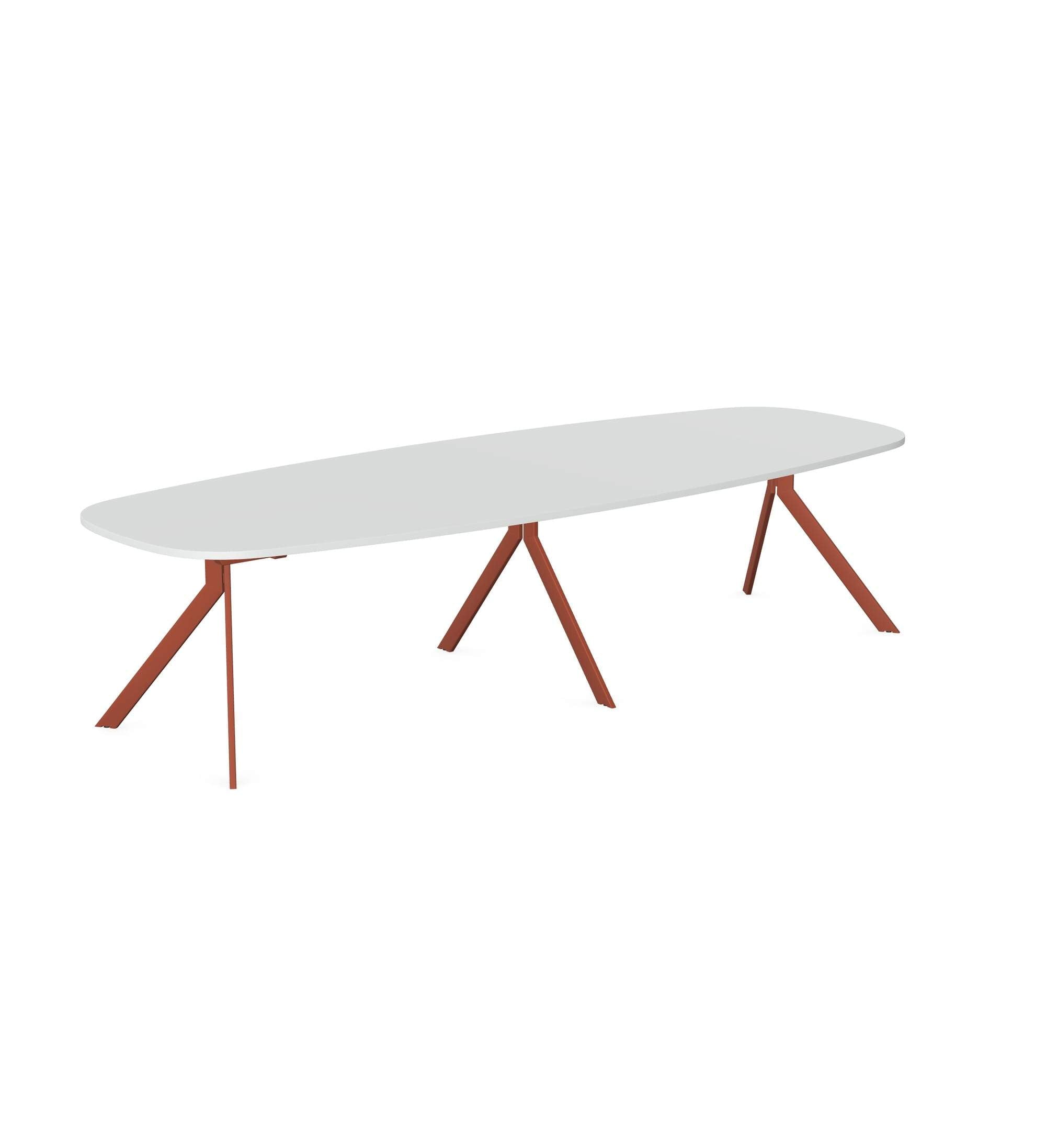 Axy-Line - Conference Table Long, Oval Tops, Leg-Y