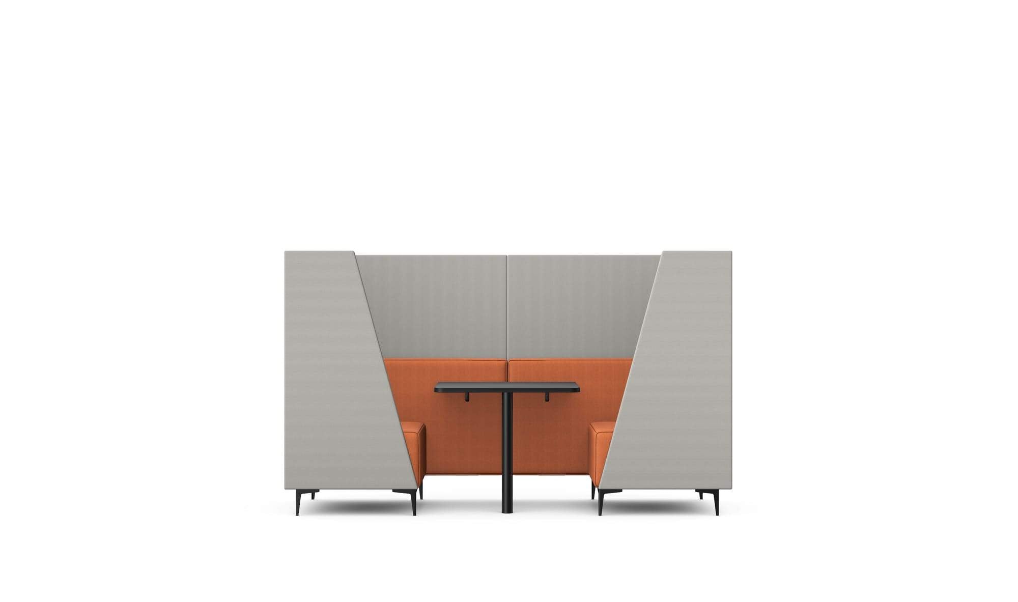 OBAN SOCIAL - Two Seat High Back Enclosed Booth With Table