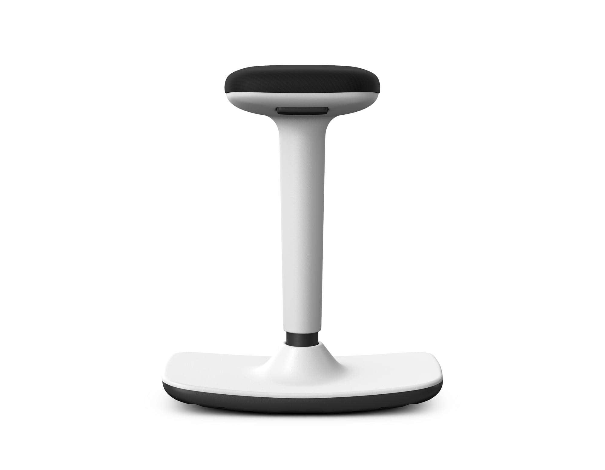 OPTICAL - Height-Adjustable Polypropylene Stool With Upholstered Seat Pad