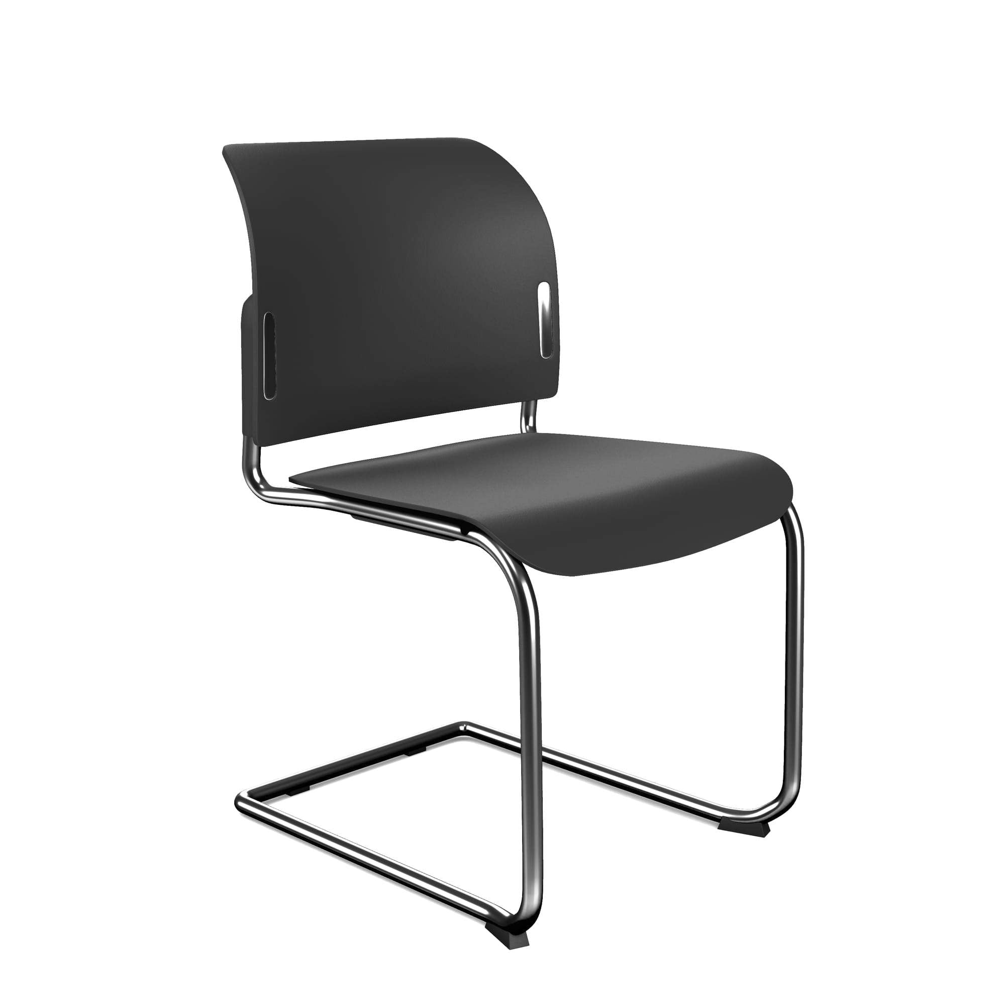 Bit Plastic Seat and Backrest Chair, Cantilever Frame - Model 550V