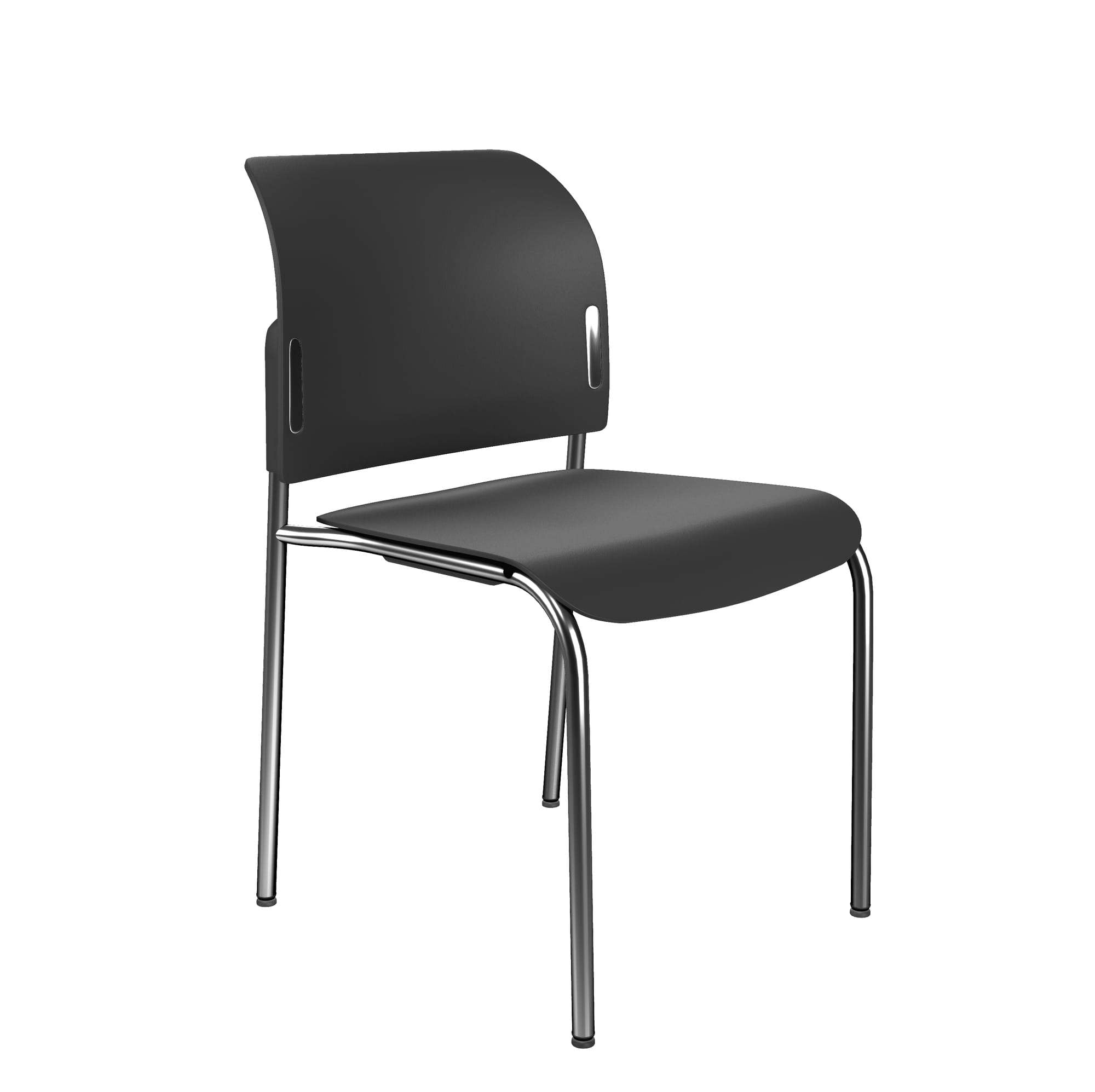 Bit Plastic Seat and Backrest Chair, 4-Legged Frame - Model 550H