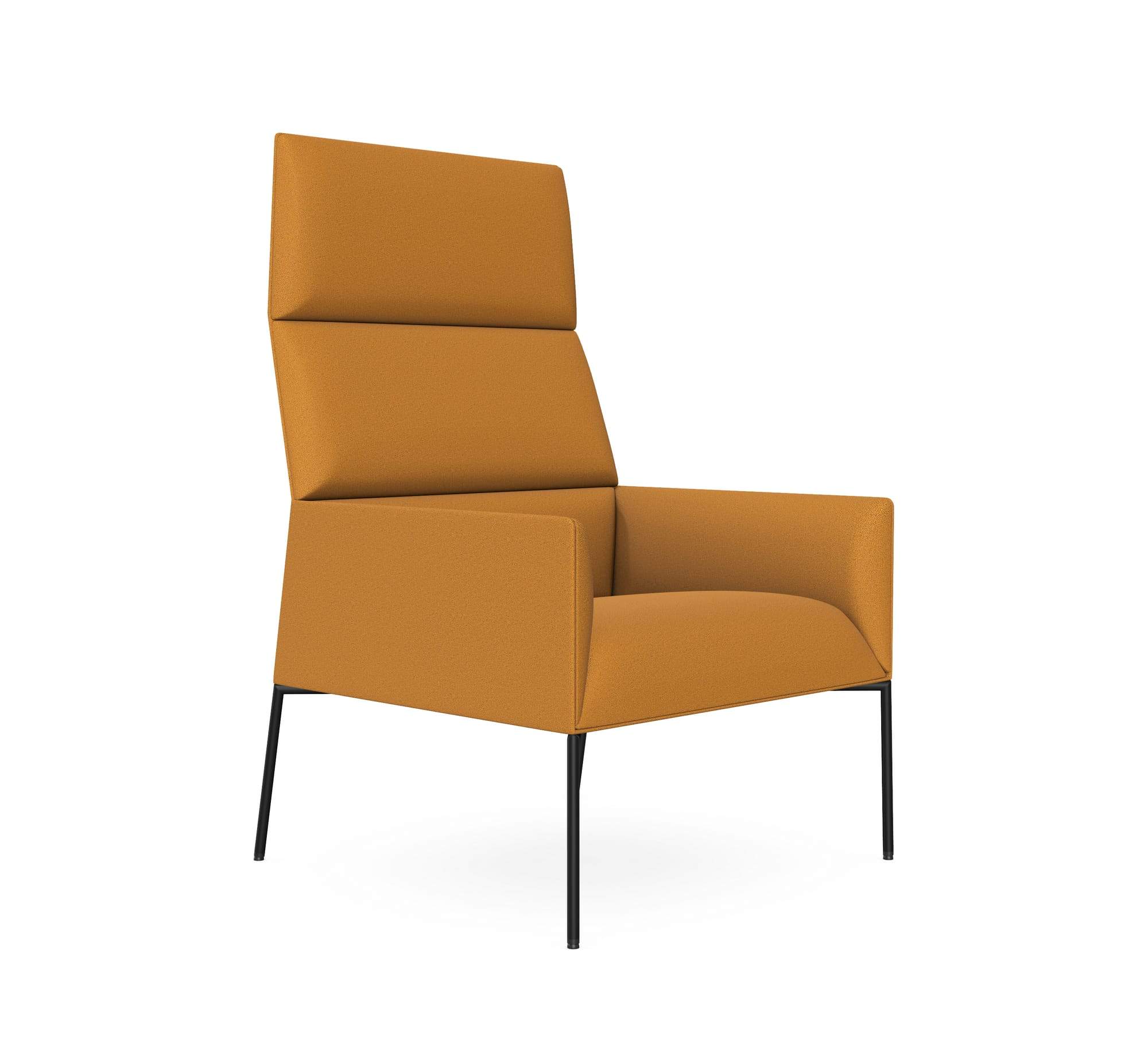 Chic Air 10H High Backrest Armchair with Metal Legs