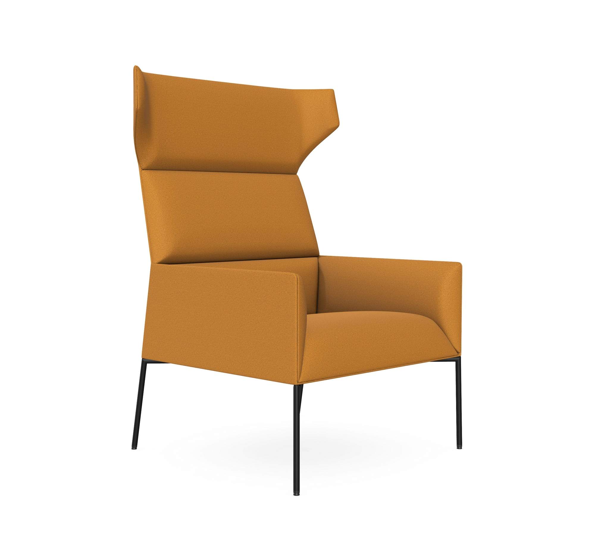 Chic Air 11H Wingback Chair with Metal Legs