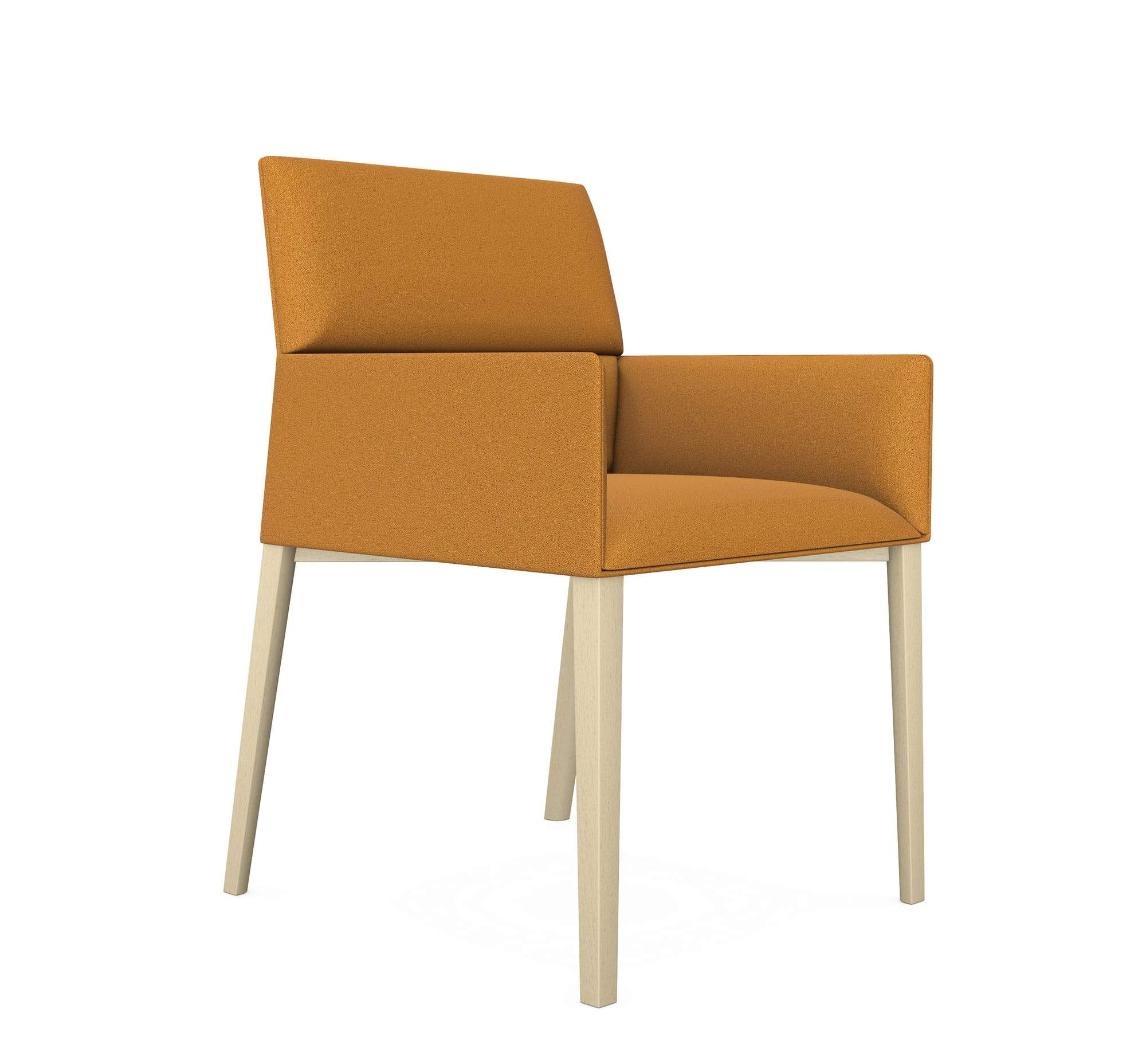 Chic Air C20HW Low Backrest Chair with Wooden Legs and Armrests