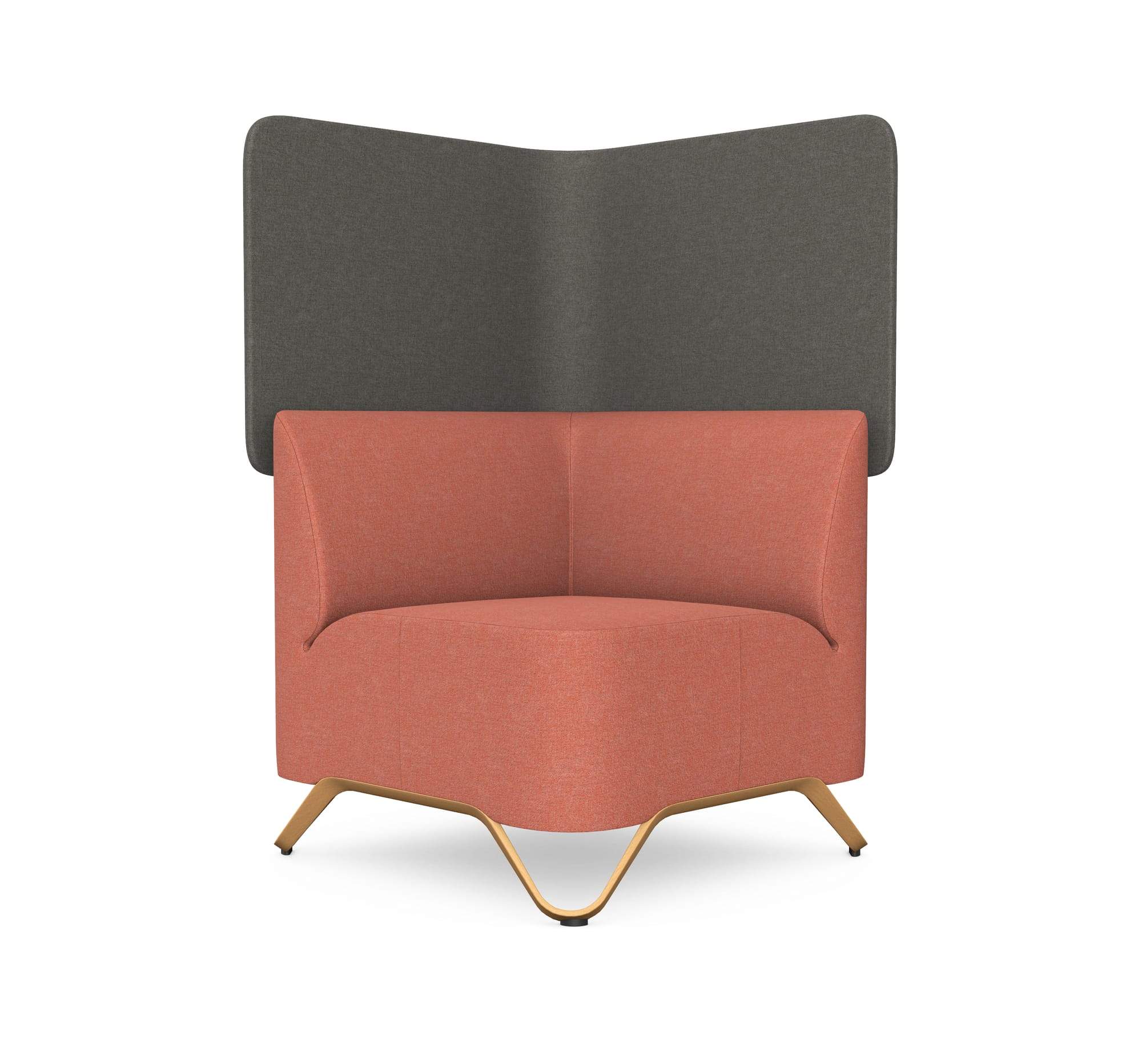 SoftBox Corner Armchair with Wall - Model 1CW