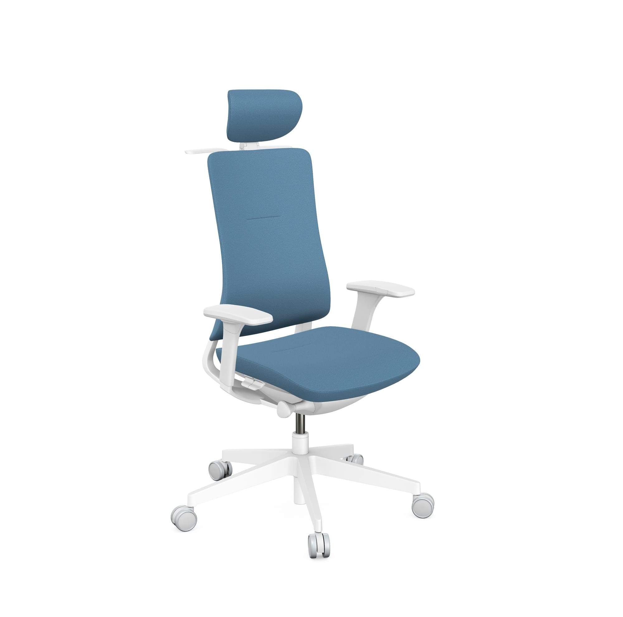 Violle Fabric Backrest, with Headrest Grey