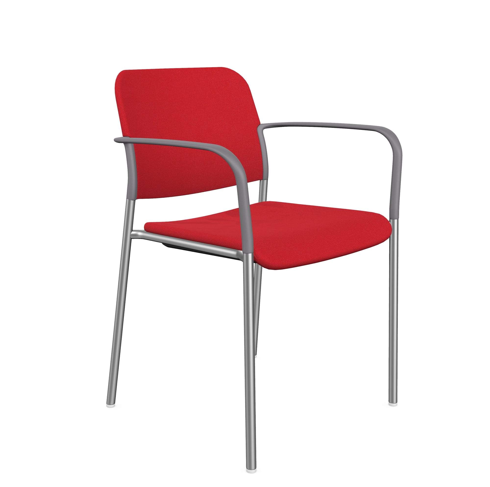 Zoo Upholstered Seat and Backrest Chair, 4-Legged Frame - Model 500H