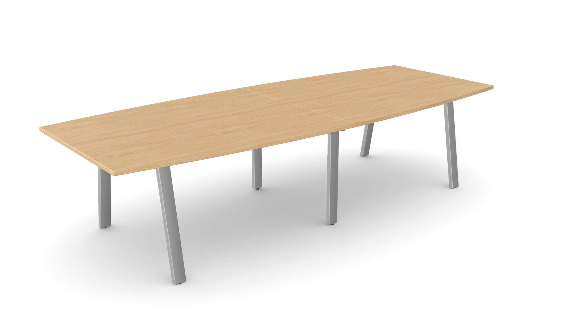 Switch Two Piece Curved Meeting Table, A-Leg