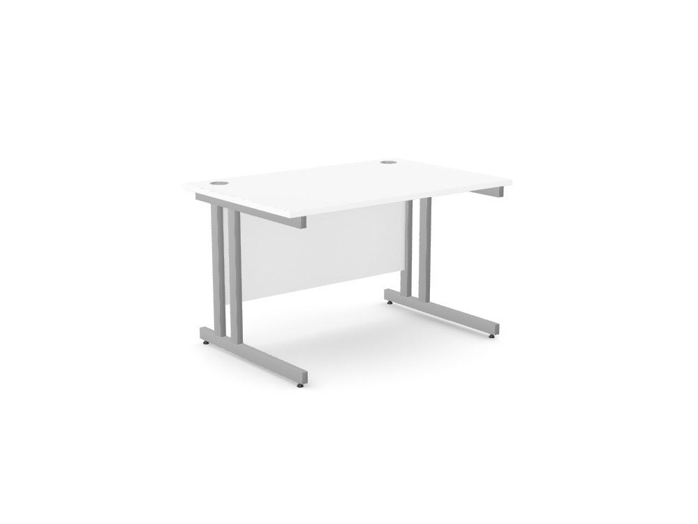 Ashford Metal Twin Leg Straight Desk