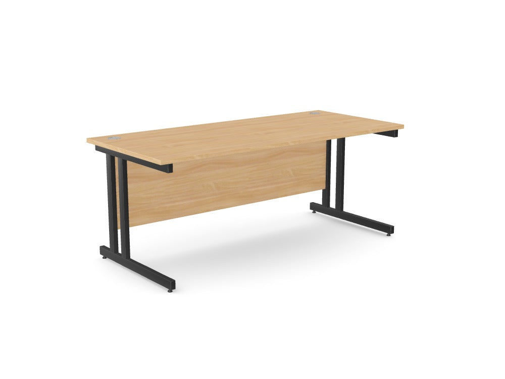Ashford Metal Twin Leg Straight Desk