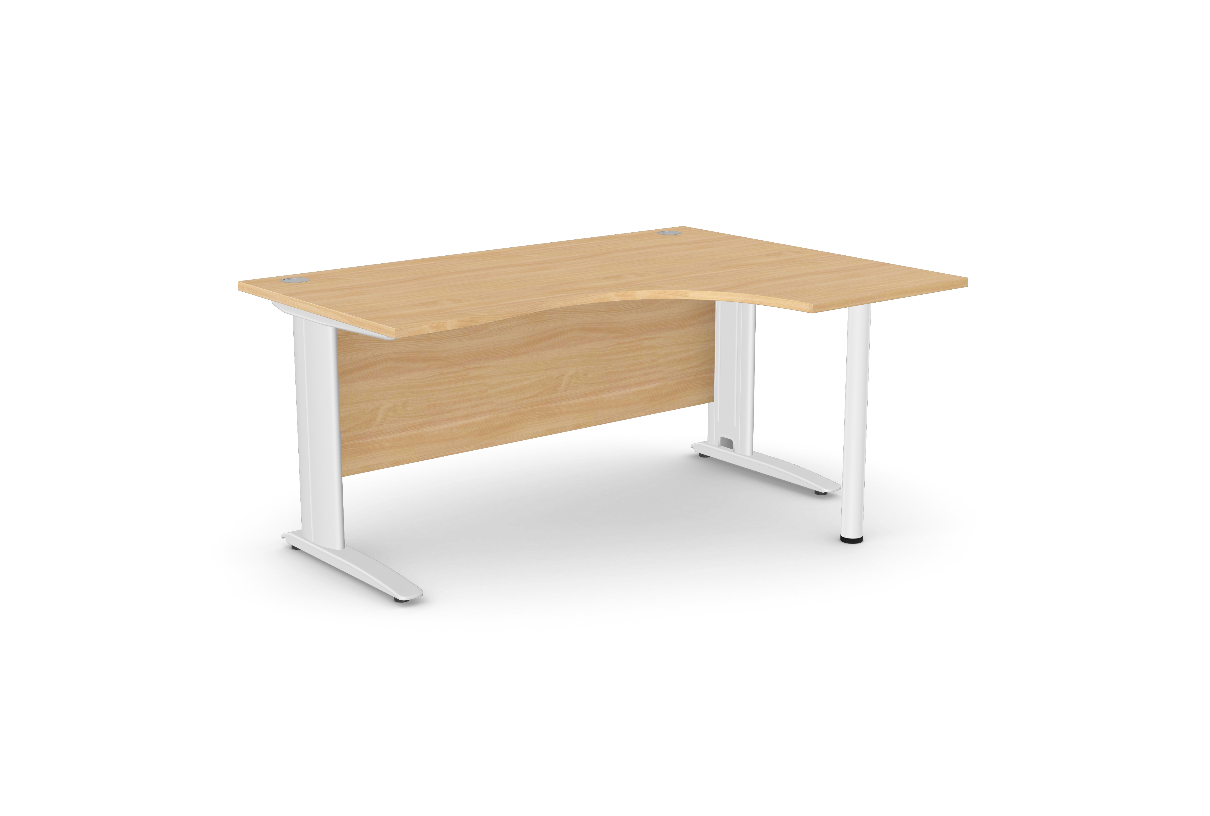 Komo Crescent Desk With Pole Leg