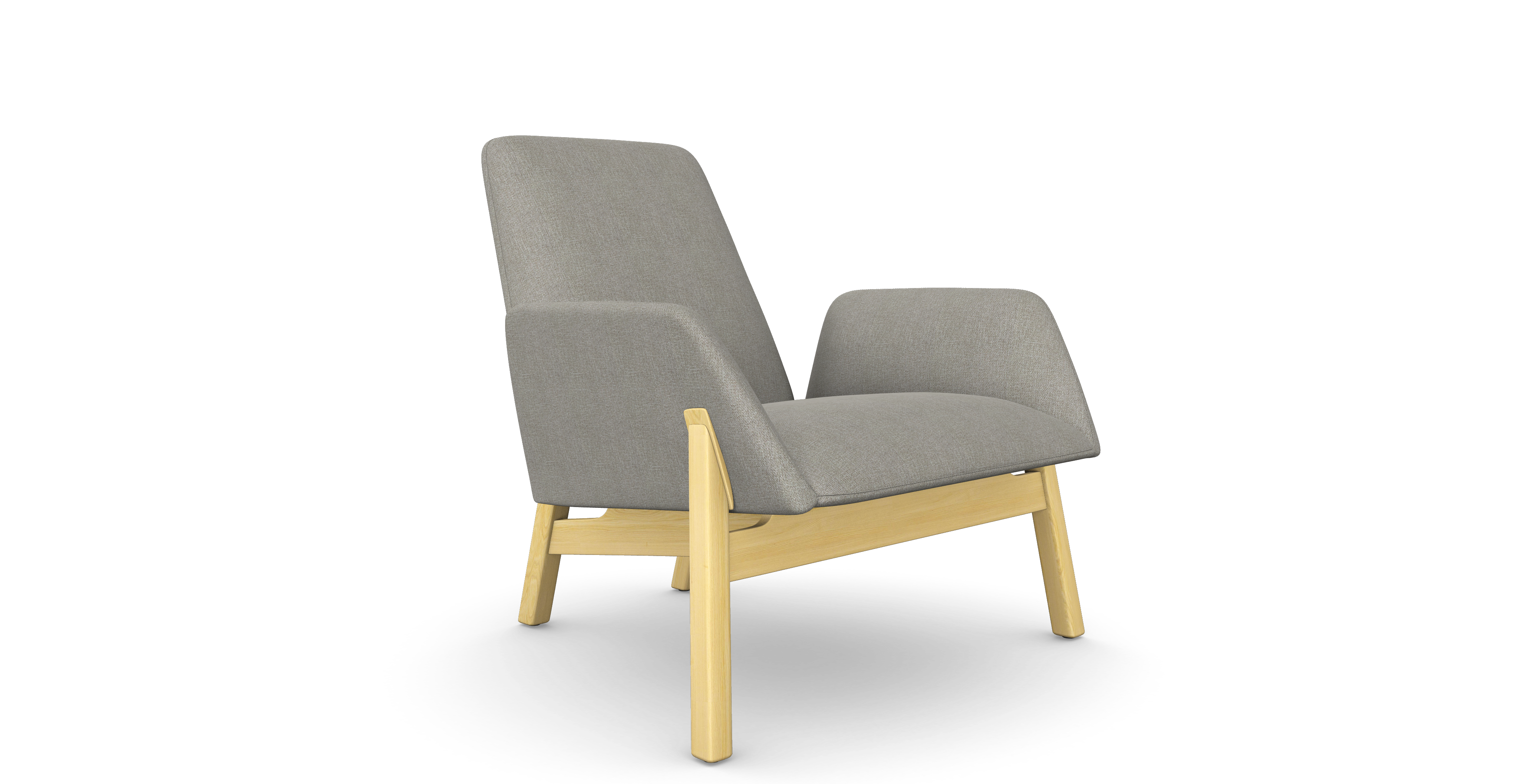 Manta Armchair Club, Wooden Leg (MA1L)