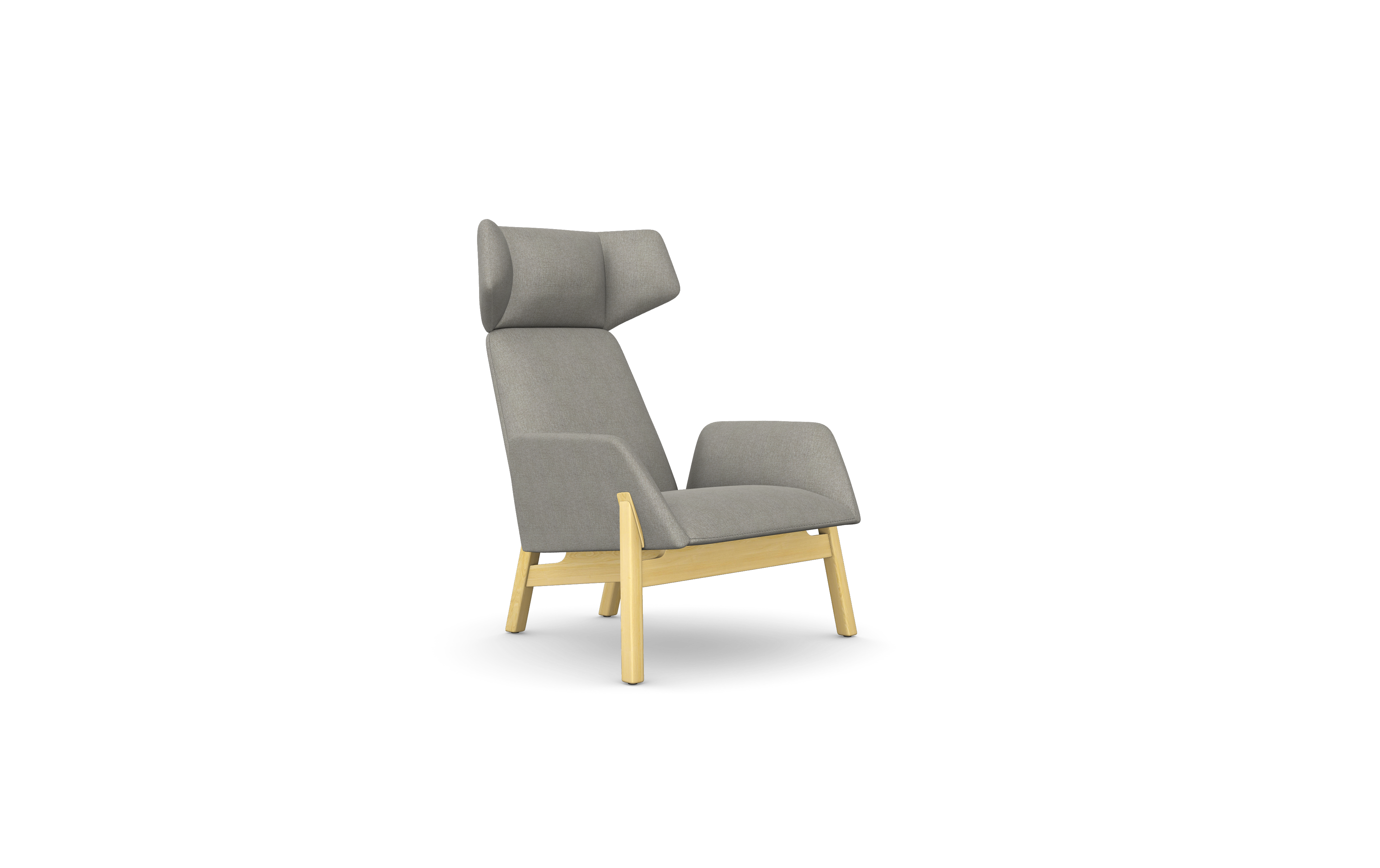 Manta Armchair Lounge, Wooden Leg (MA1Z)