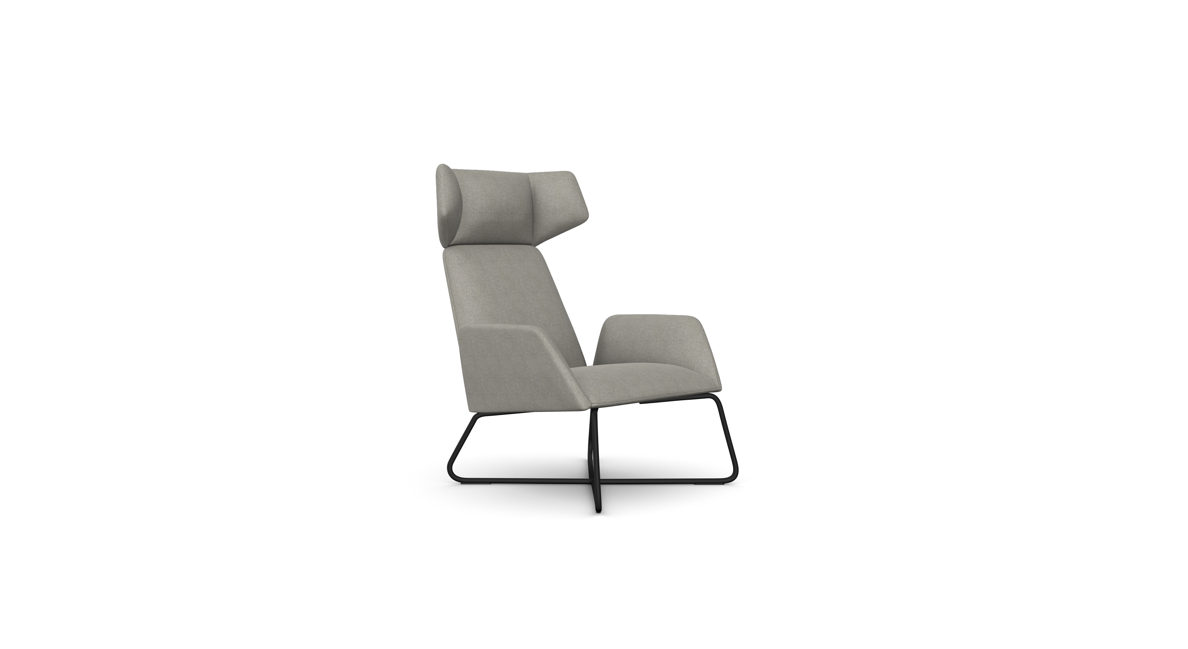 Manta Armchair Lounge, Metal Legs (MA1Z)