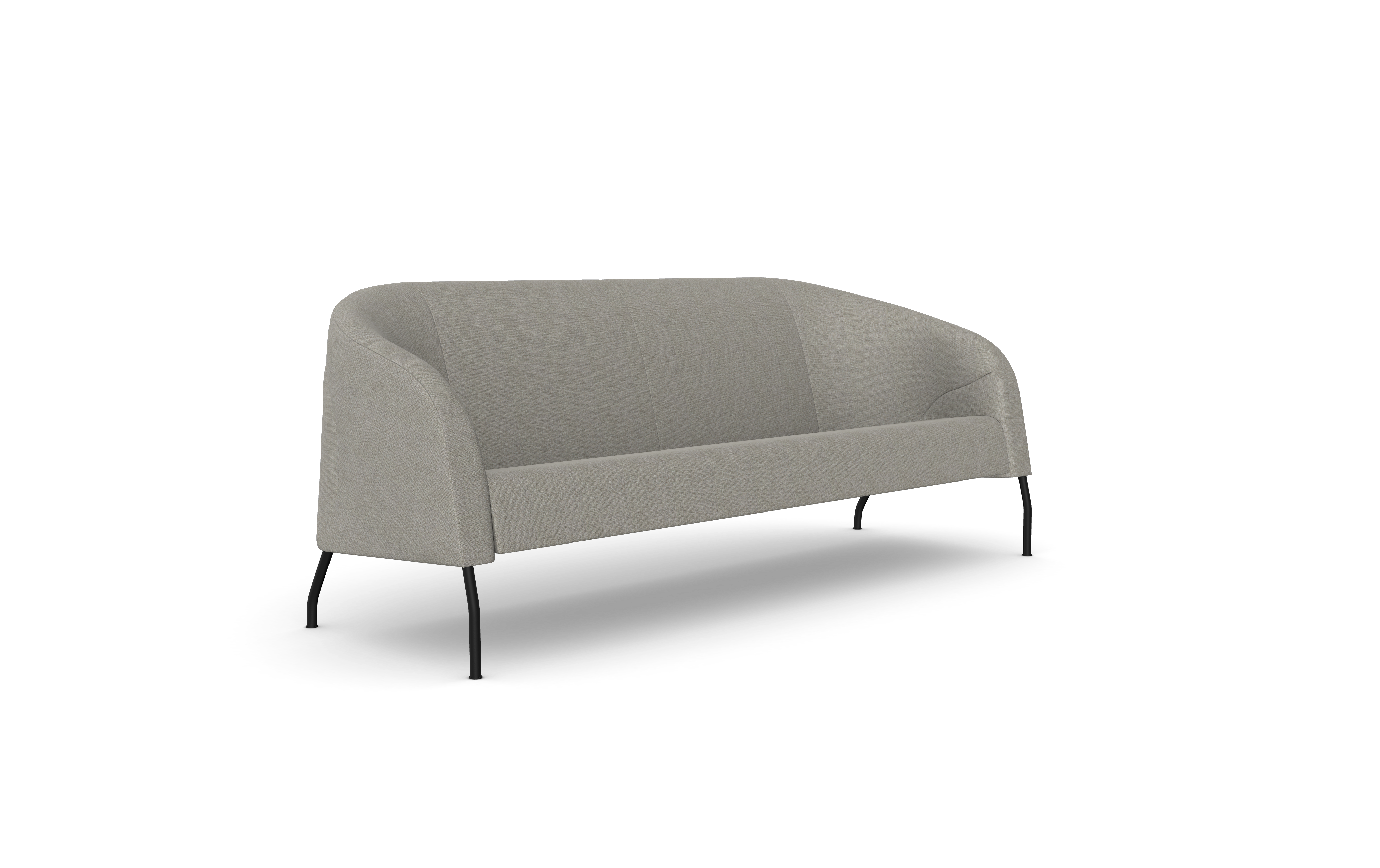 Mula 3 Seater Sofa, Metal Legs