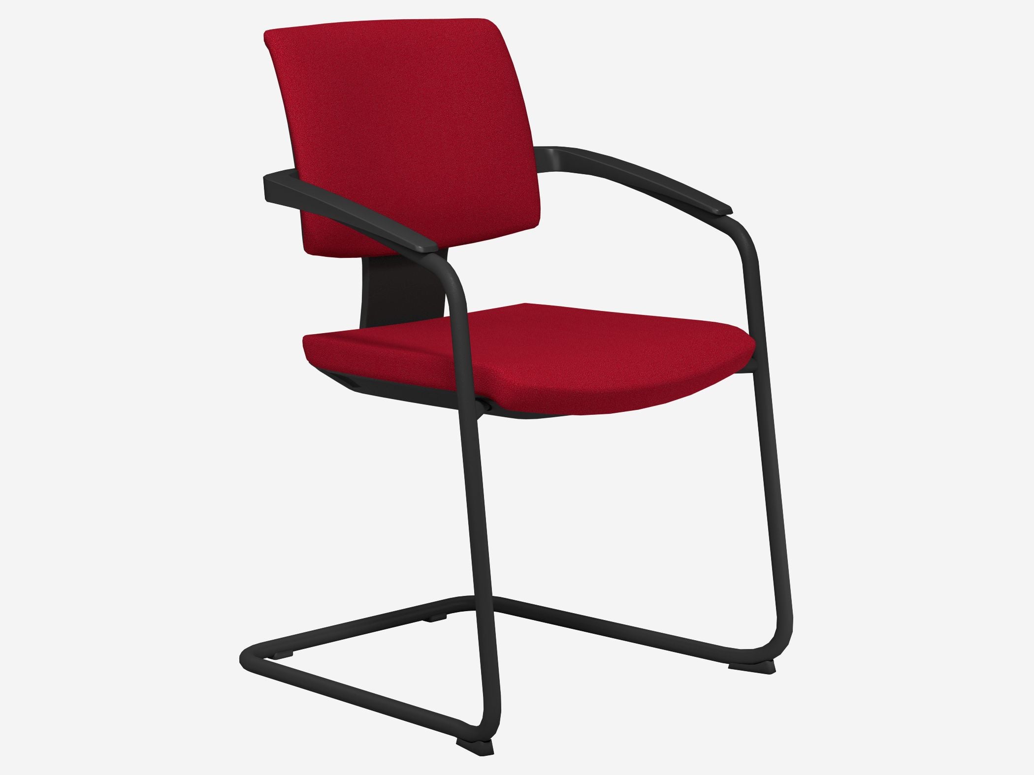Xenon Task Stackable Visitor Chair with Arms, Cantilever Base - Model 20V