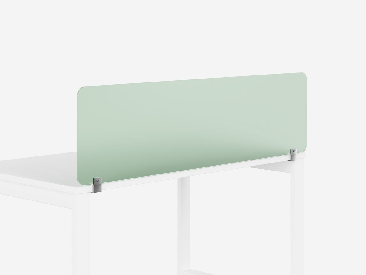 Acrylic Desk Mounted Glacier Green Frosted - S26T21