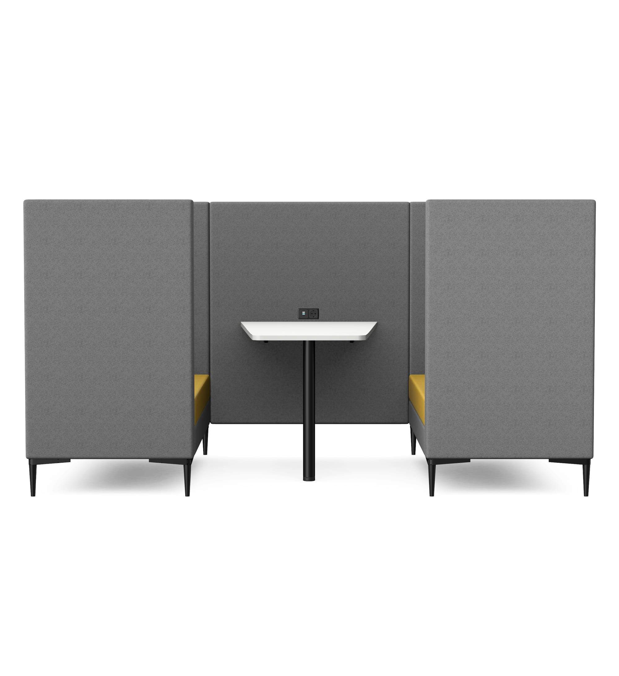 ELEMENT - Four Seat Highback Booth with Table