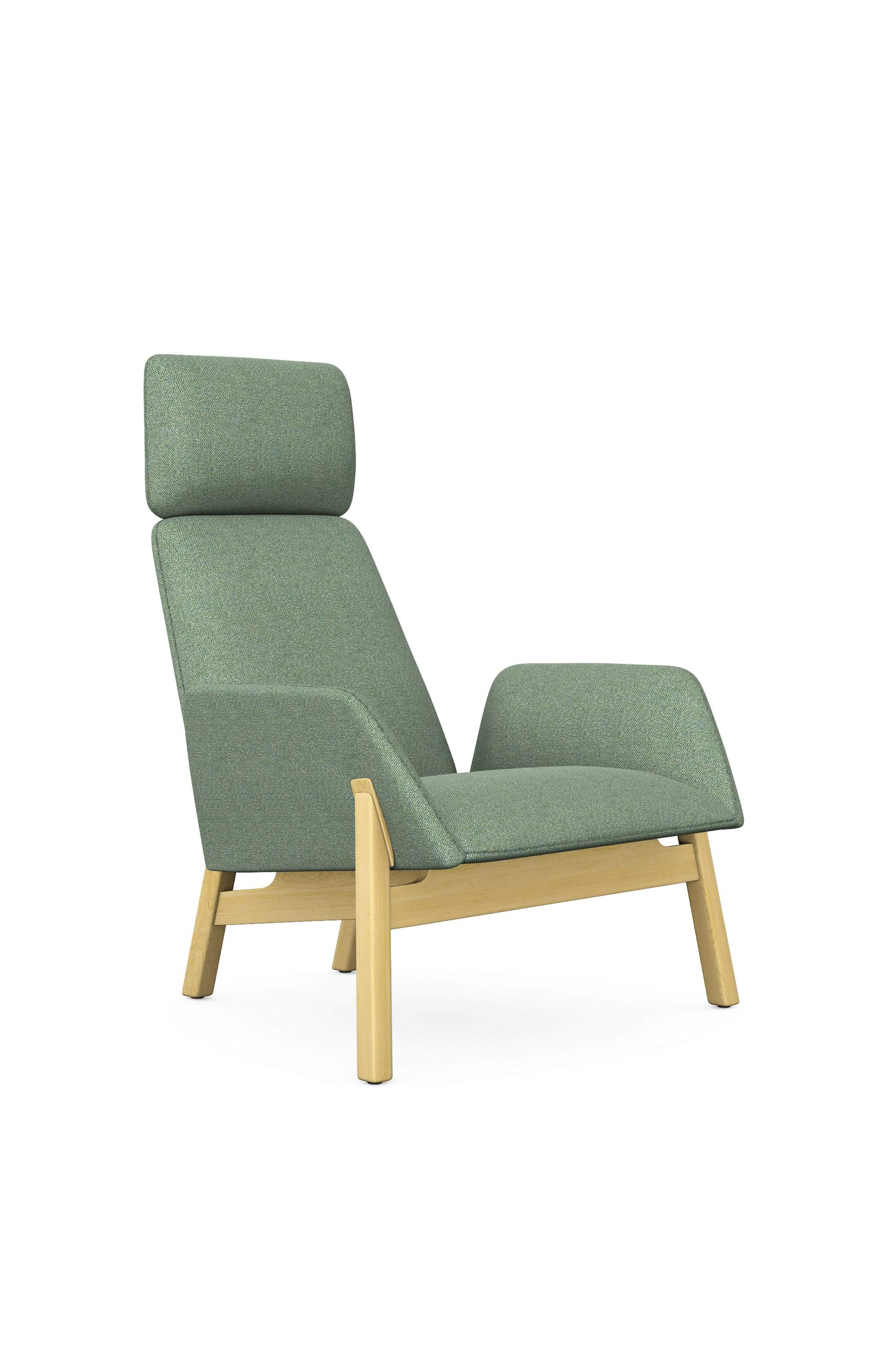 Manta Armchair Lounge Wooden Legs