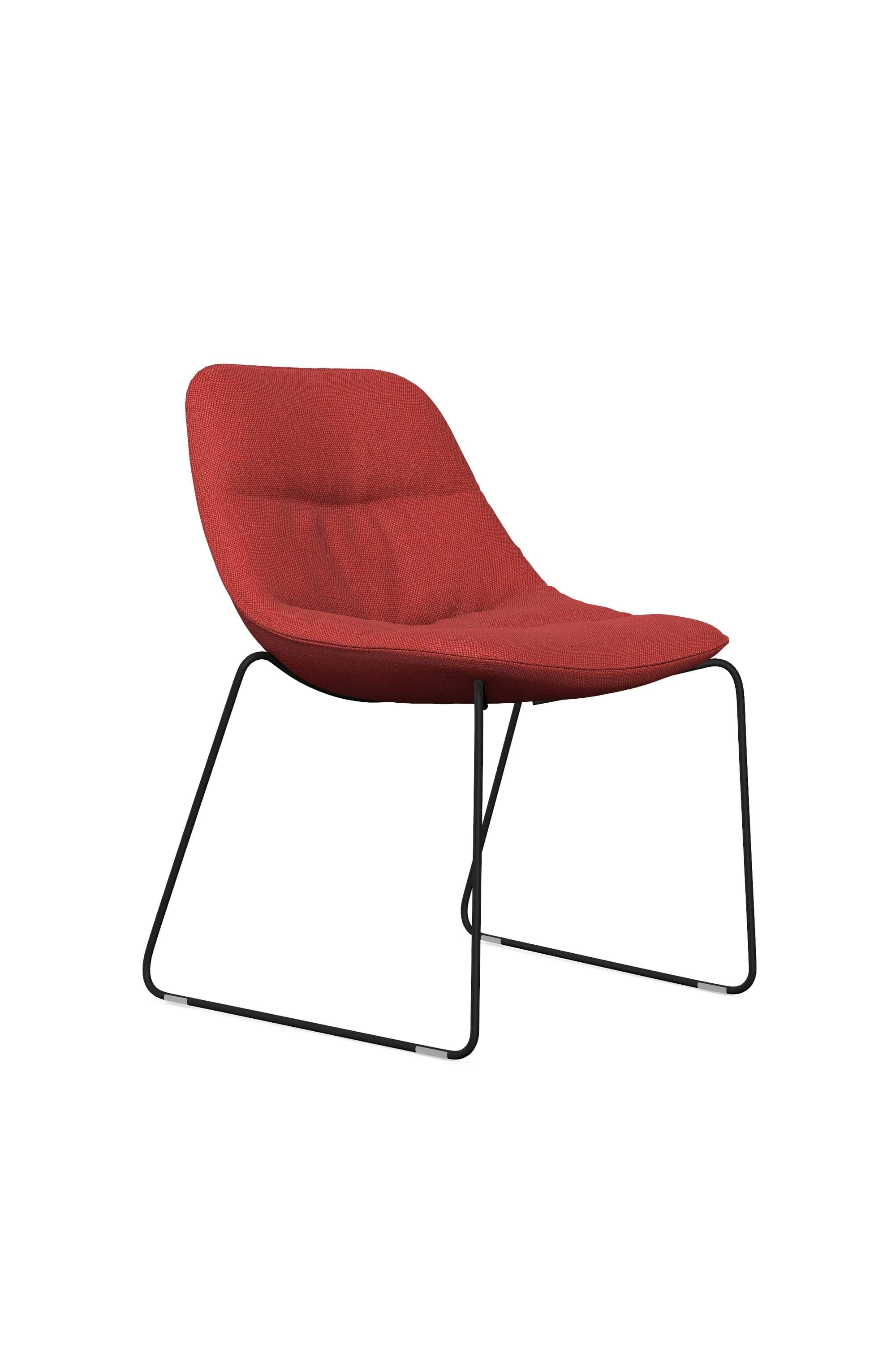 Mishell Soft Chair Skid Metal Legs