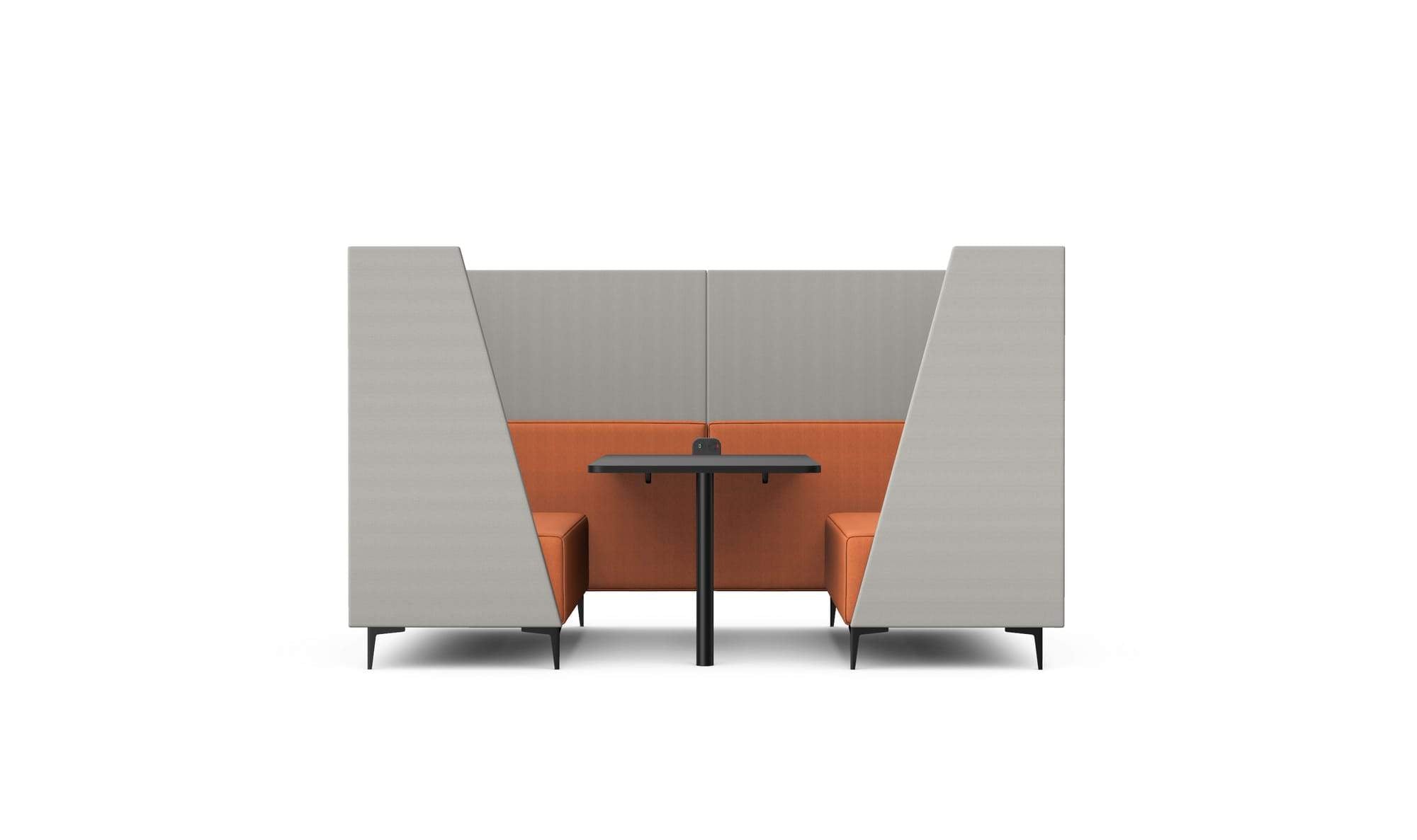 OBAN SOCIAL - Four Seat High Back Enclosed Booth With Table