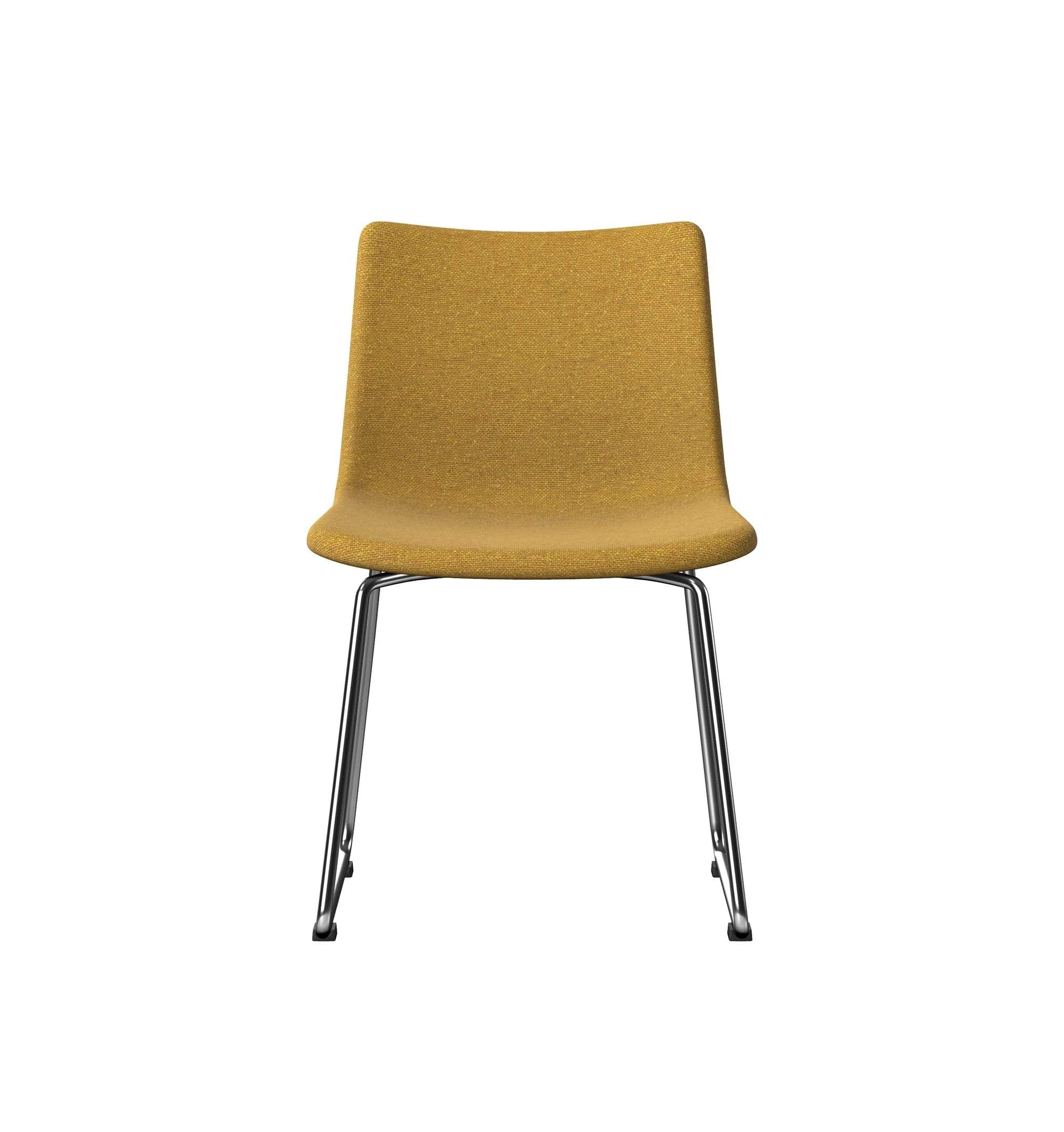 PRIME - Large Upholstered Chair, Skid Metal Base