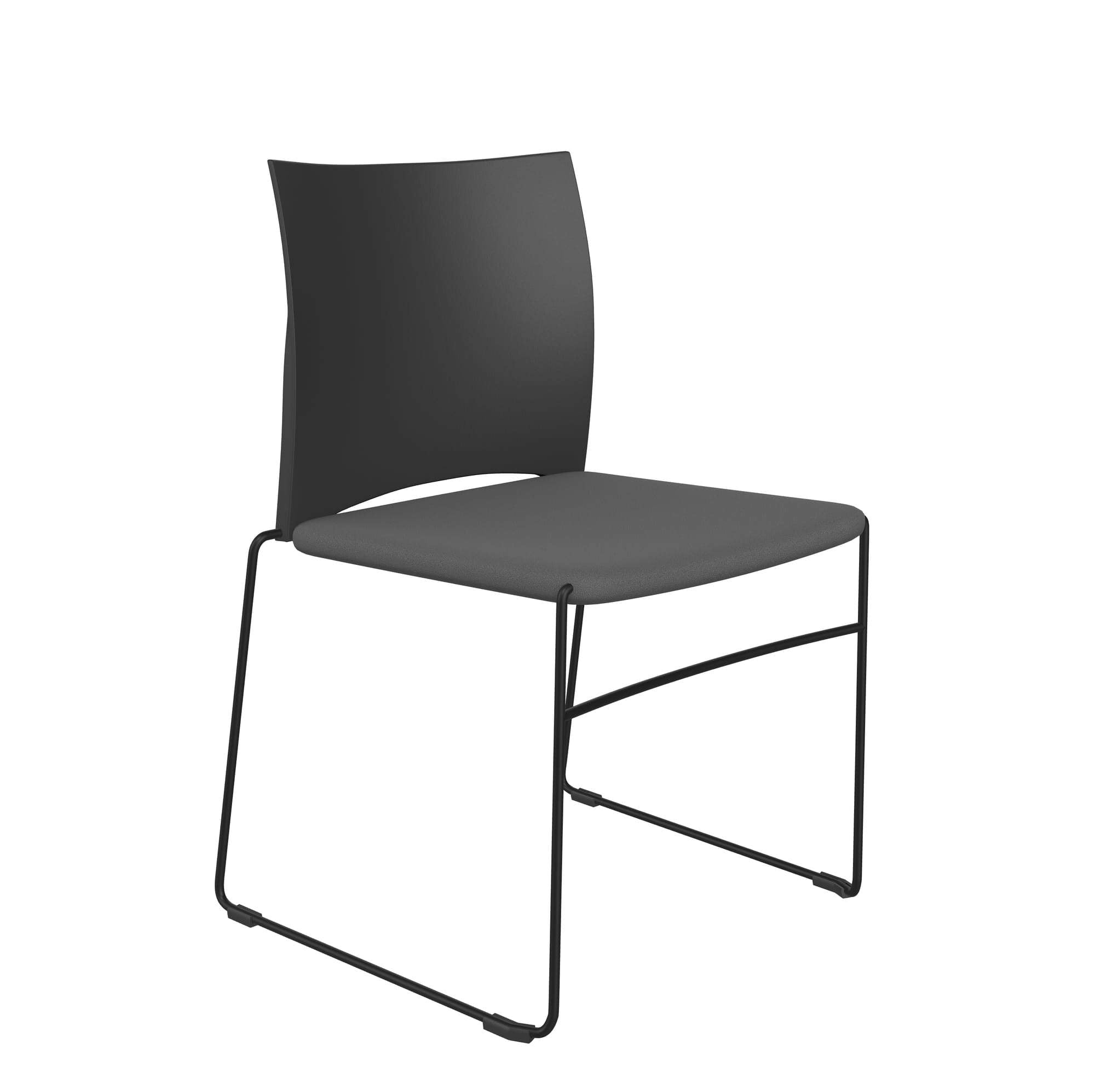 Ariz Upholstered Seat and Plastic Backrest Chair - Model 560V
