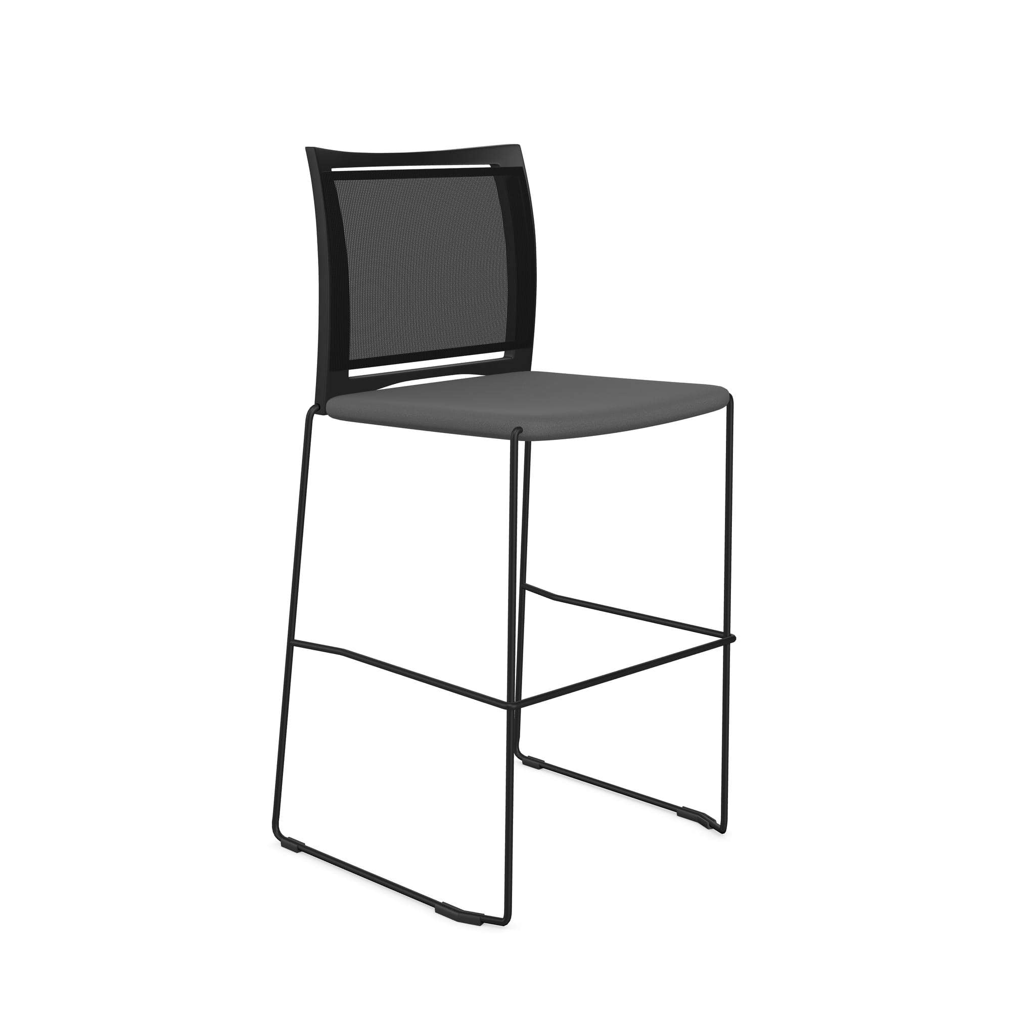 Ariz Upholstered Seat and Mesh Backrest Stool - Model 575CV