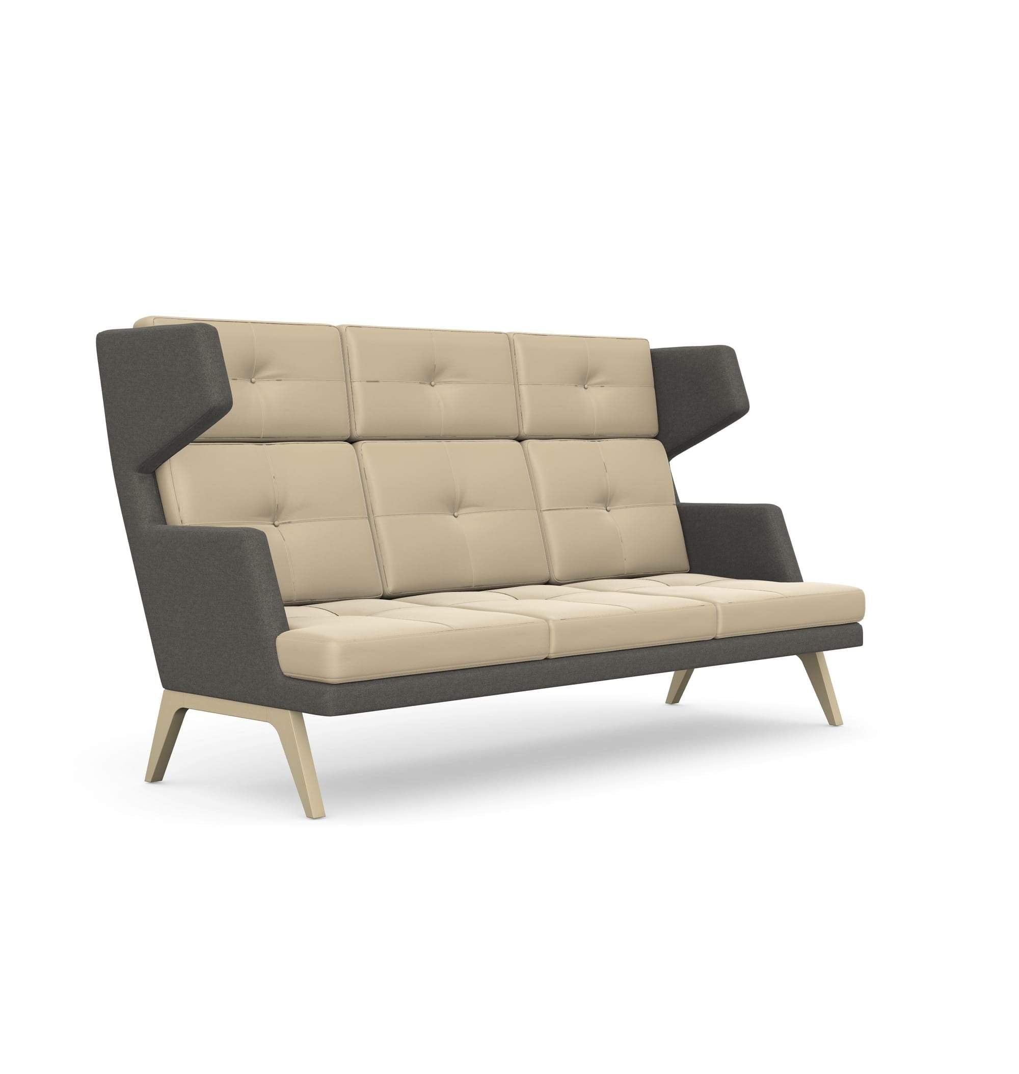 October 3 Seat Sofa with High Backrest