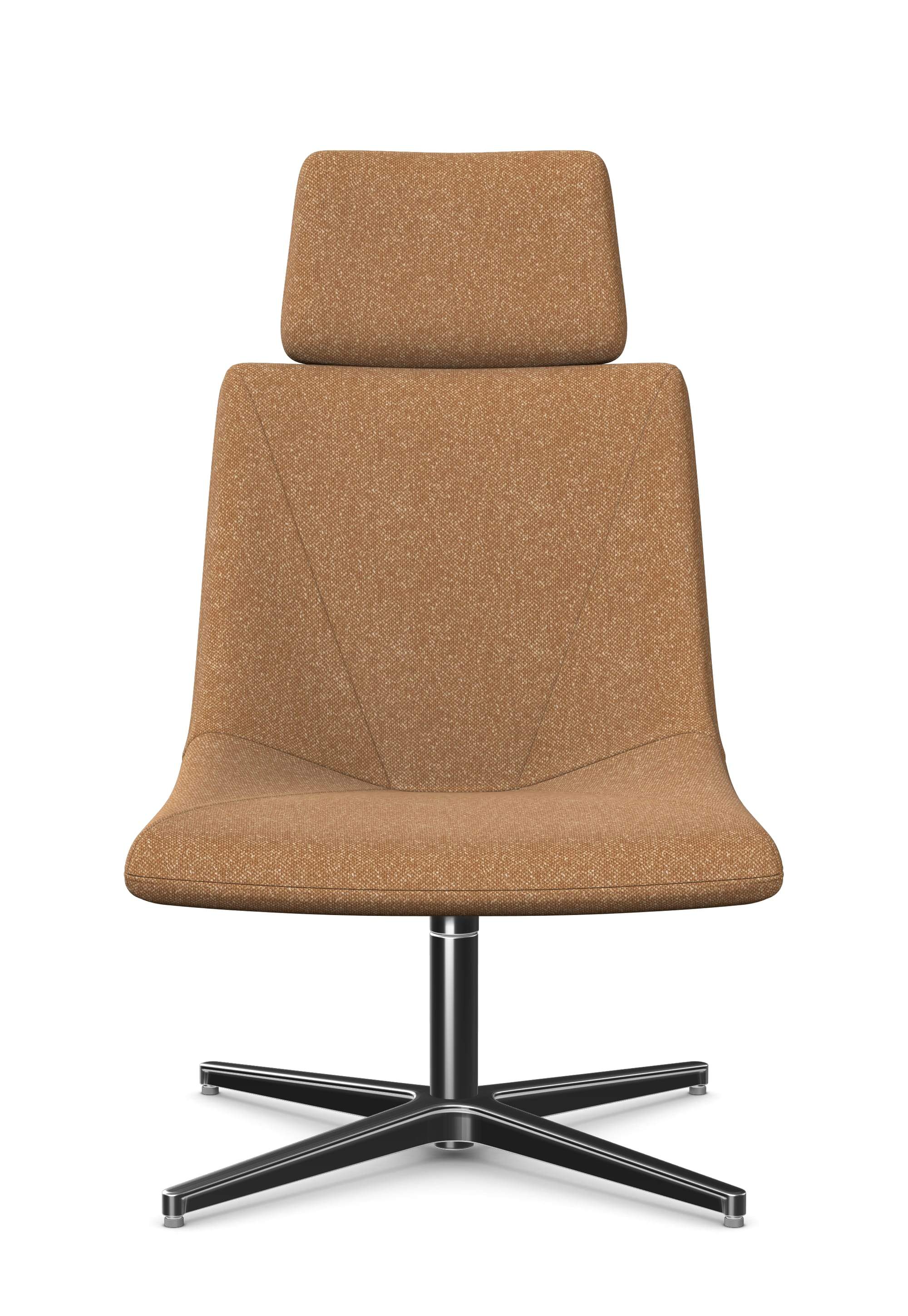 REMI - Extra Large Chair with Headrest, 4 Star Aluminium Base