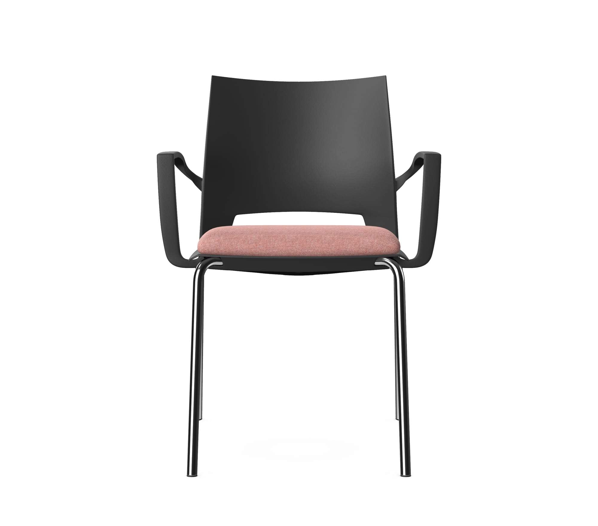 SENSOR - Chair with Arms, 4 Metal Legs
